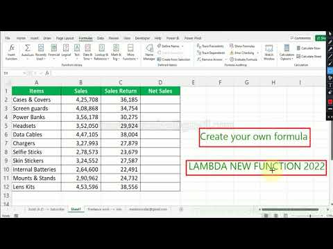 LAMBDA function in Excel | excel new formulas 2022