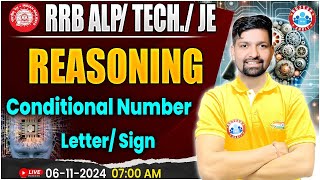 RRB ALP, Technician Reasoning | RRB JE Reasoning | Conditional Number Reasoning | by Sandeep Sir