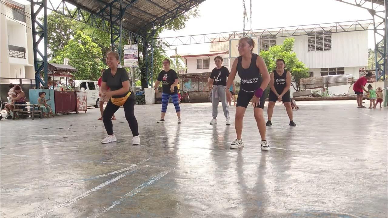 delfrancisco1059 morning Zumba at Saint Andrew covered court 