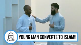 Young Man Converts to Islam!! | EPIC Shahada | Ustadh Morad Awad