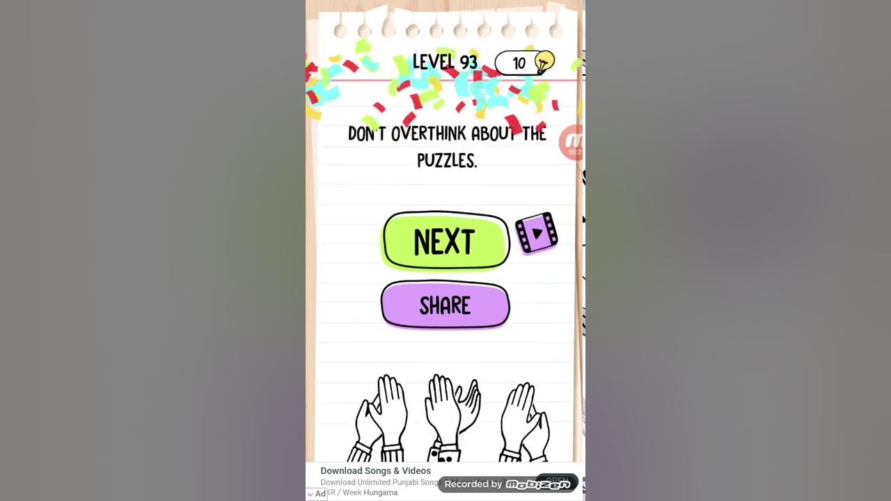 Brain test level 93 walkthrough - YouTube
