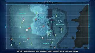 Map of all Cocoon, Region Mag and Tower Locations, in Kvaris.