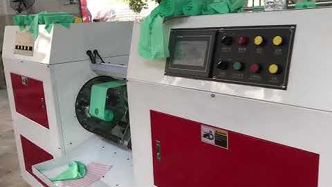 HSWX 300X2B Fully Automatic plastic Biodegradable 2 Lines Garbage Bag Making Machine