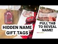 Cricut Christmas Pull Tab Gift Tags - Hide the Recipients Name!