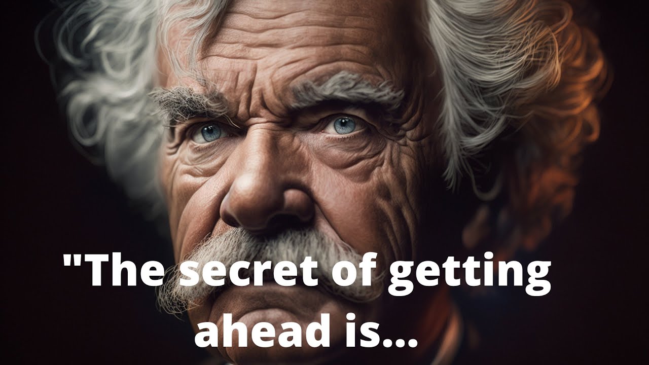 Life advice in Mark Twain quotes.