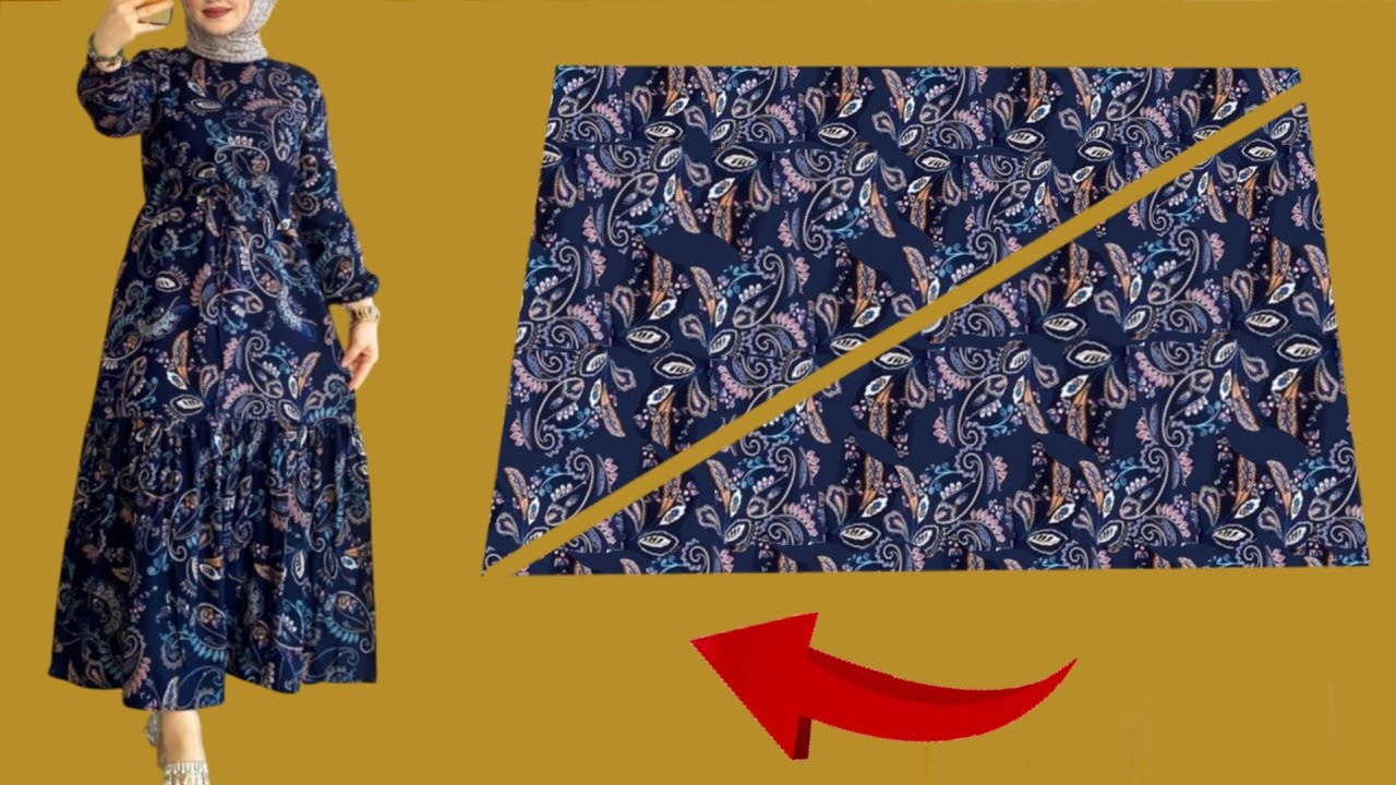 🌹Very Stylish Dresses Cutting and Stitching 🔥Only 1.9 meter Fabric Sew a Dress 🪡Sewing Techniques