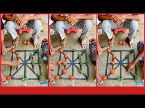 Enjoying a lively chat while sitting quietly under the tree || Vegetables Chessboard