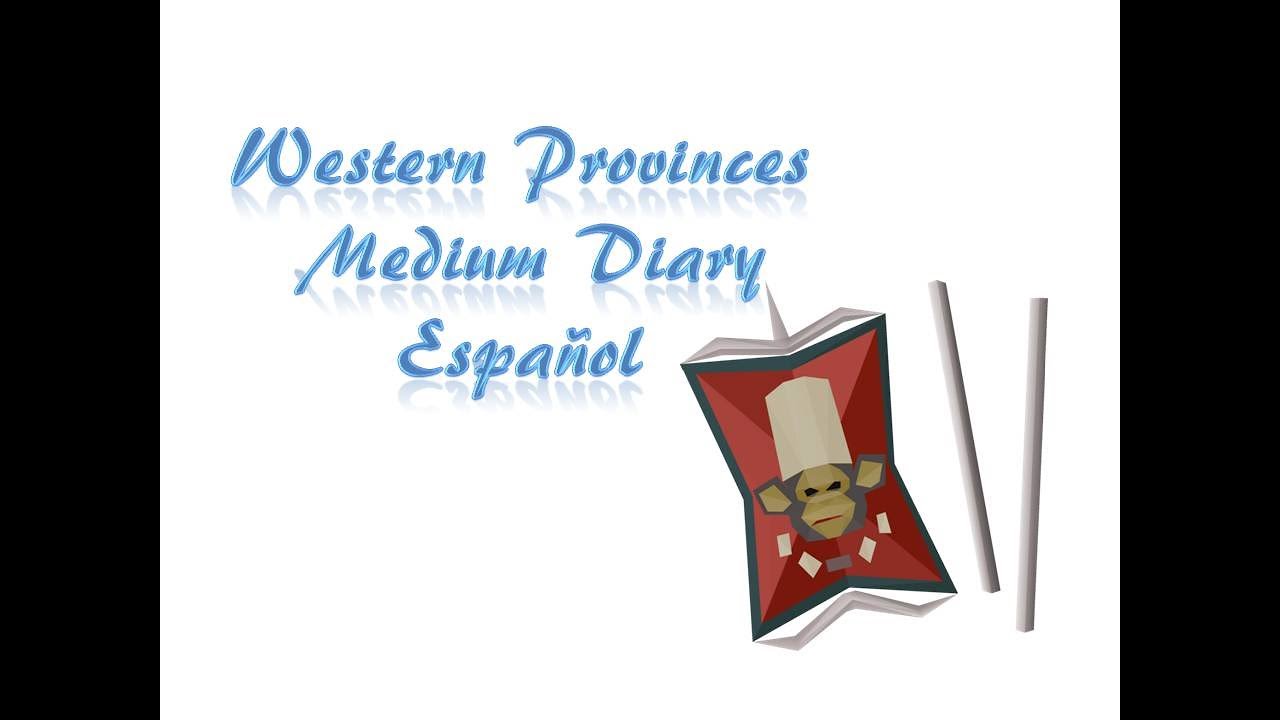 Western provinces medium diary osrs espa ol youtube