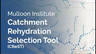 Mulloon Institute – Catchment Rehydration Selection Tool (CReST)