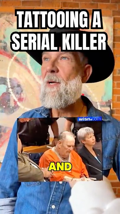 He tattooed a serial killer 😳 #serialkiller #tattoo #tattoos #tattooartist #storytime