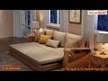 Sofa Giường Gỗ G905 - Mẫu SOFA GIƯỜNG GỖ MỚI Có ngăn kéo - VILAHOME