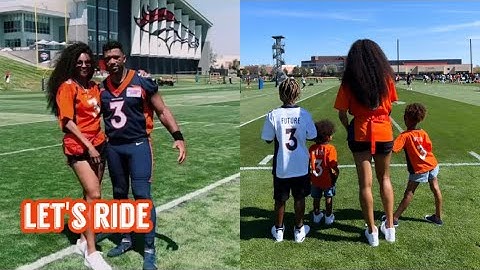 Ciara + family at Russell Wilson