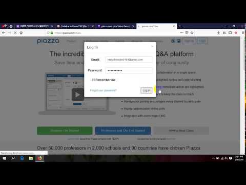 How to use piazza account