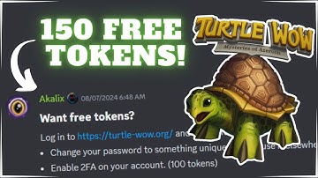 Turtle WoW Gives Out 150 Tokens?! Secure Your Acc For A Prize! [World of Warcraft]