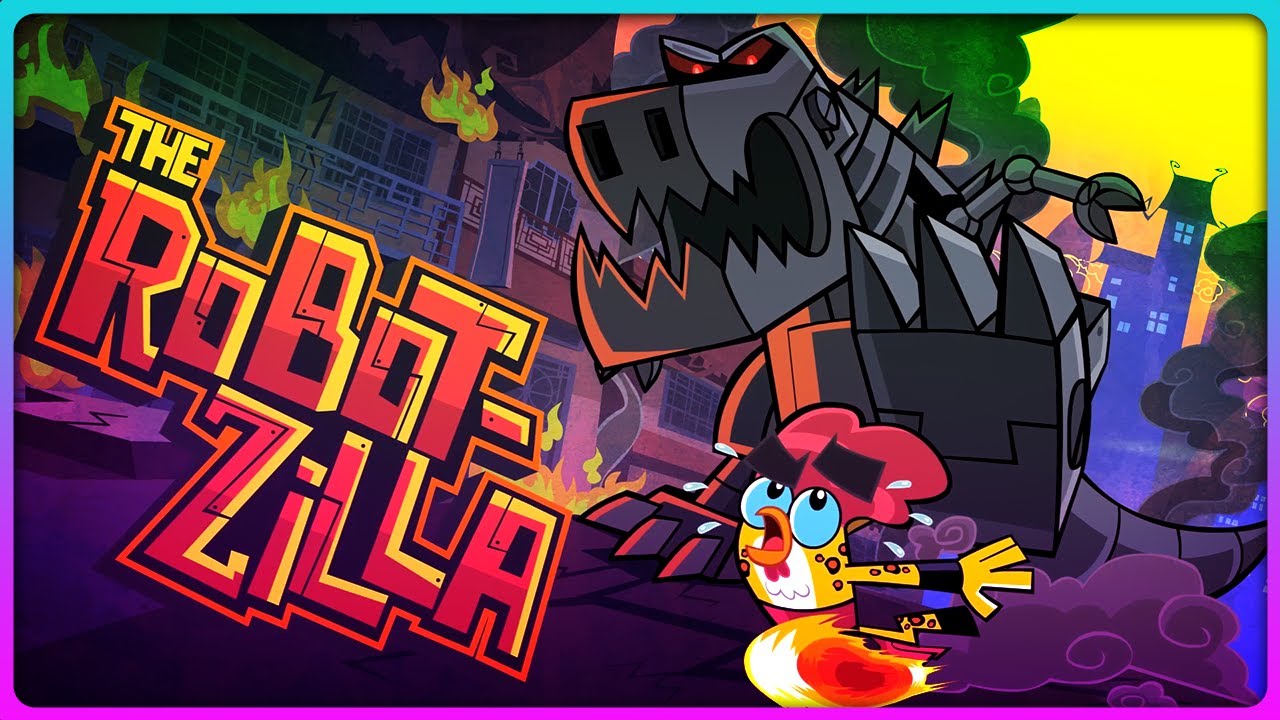 The Robot Zilla Attacks Bird City! 🦖 Chuck Chicken EP 06 Full Episode | Big Animation