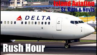 Rush Hour !!! Featuring Surinam Airways 737-800 @ SKB | TKPK | 777-200, 737-900, ATR 42, Islander...