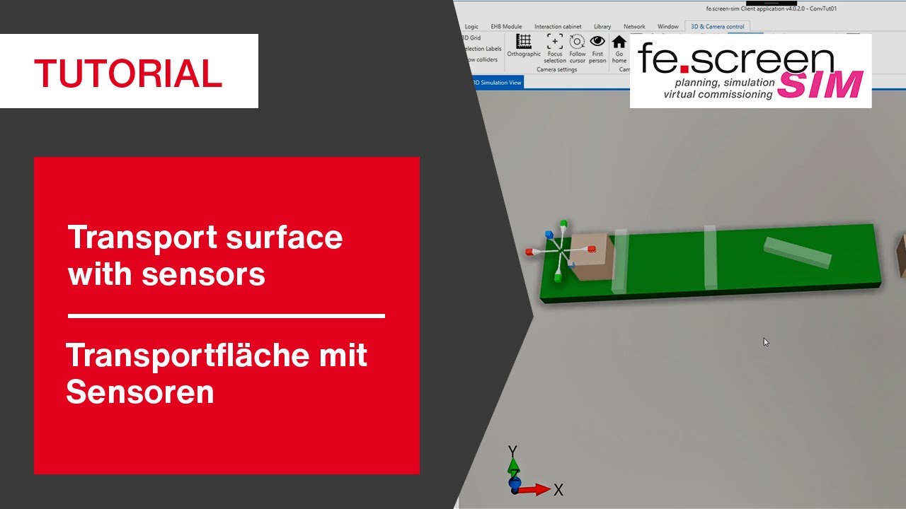Tutorial – fe.screen-sim: Transportfläche mit Sensoren