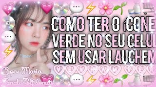 𖥨۪ٞ🍓⤷Como ter o ícone de apps verde sem lauchem screenshot 2