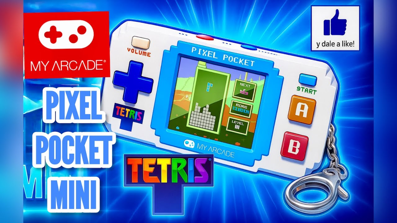 CONSOLA LLAVERO MY ARCADE TETRIS PIXEL POCKET MINI, Unboxing y Review