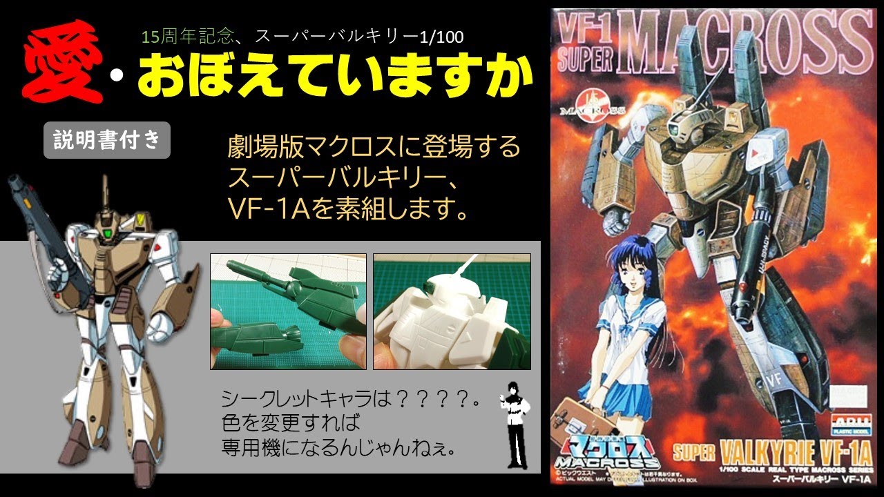 ガンプラ旧キット仕様？ アリイの超時空要塞マクロス『愛・おぼえてい