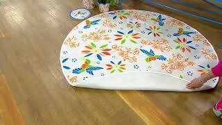Temp-tations Outdoor Centertaining 5 Round Outdoor Rug on QVC
