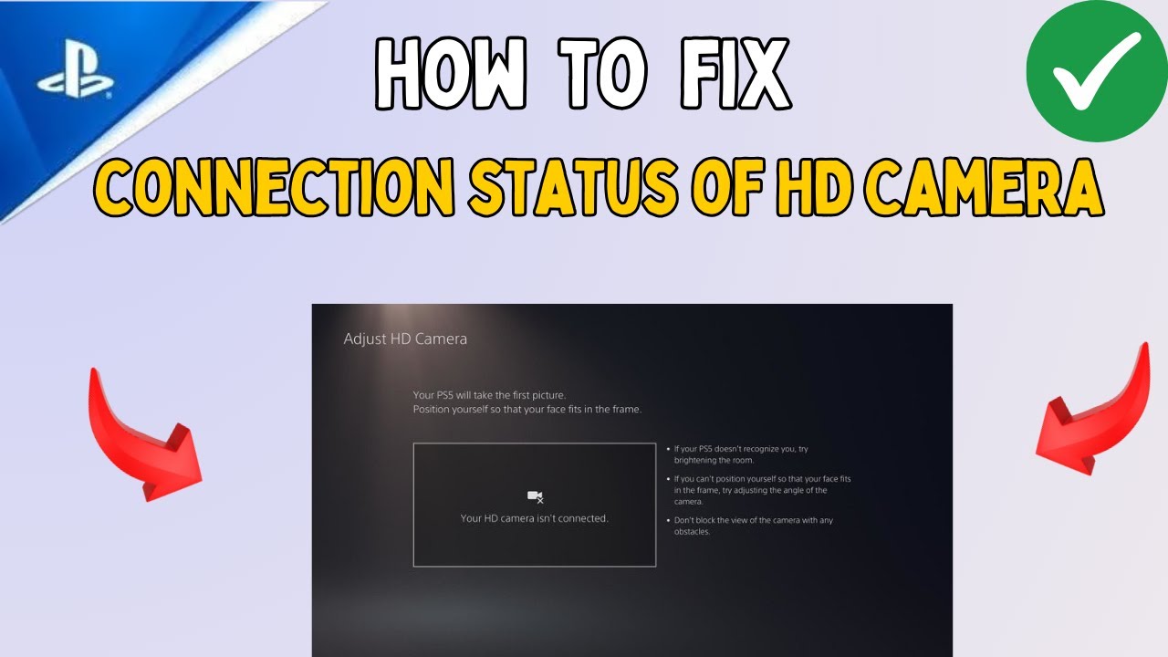 Как исправить проблему: Проверьте состояние подключения HD-камеры и PS Camera к PS5.