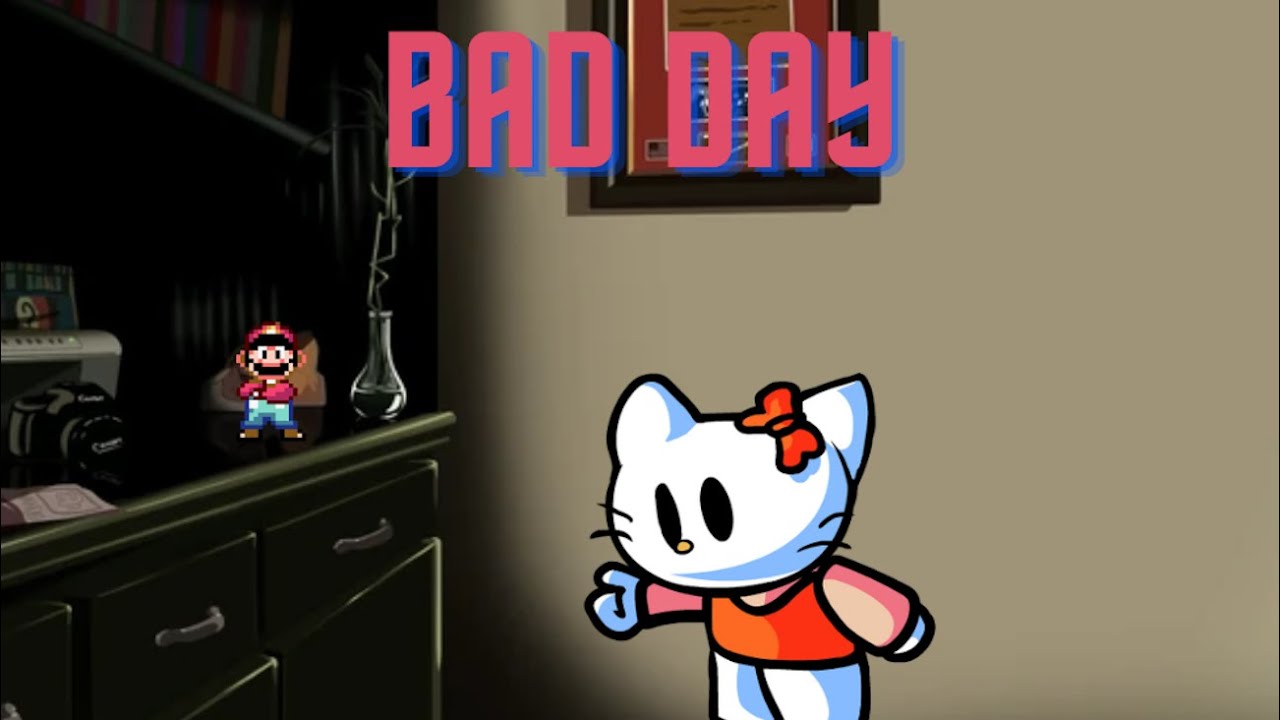 Friday Night Funkin Bad Day But Hello Kitty Sings It (FNF COVERS)