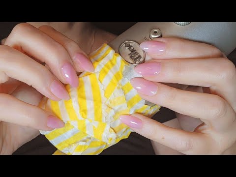 ASMR Microphone Scratching and Tapping | No Talking | Beeswax Paper On the Mic