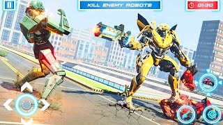Robot Car Game - Lion Robot Transform Bike War Moto Robot Games walkthrough gameplay screenshot 3