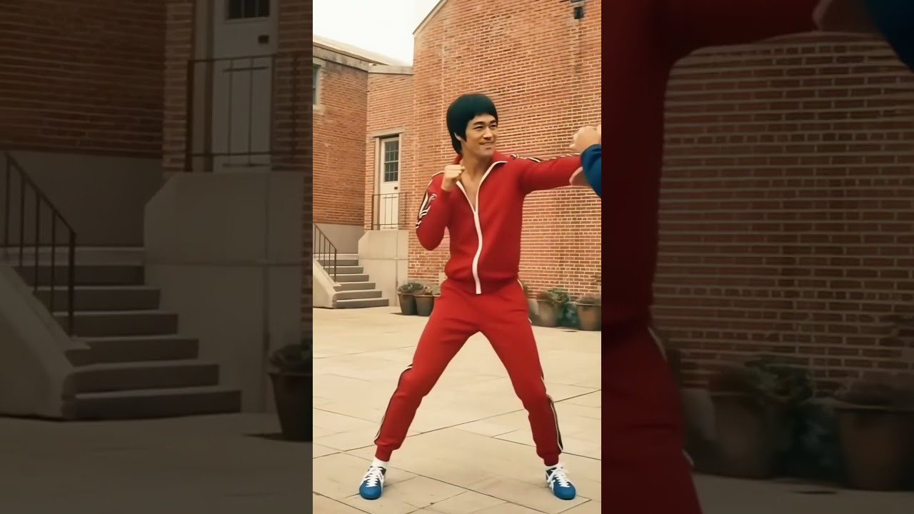 Брюс Ли обучает Стива Маккуина Джит Кун До