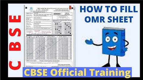 CBSE Official Video on OMR Training for Student | OMR Sheet term 1 (2021-22) कैसे भरे| #cbsetraining