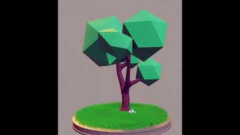 Lowpoly Tree-Blender 3d