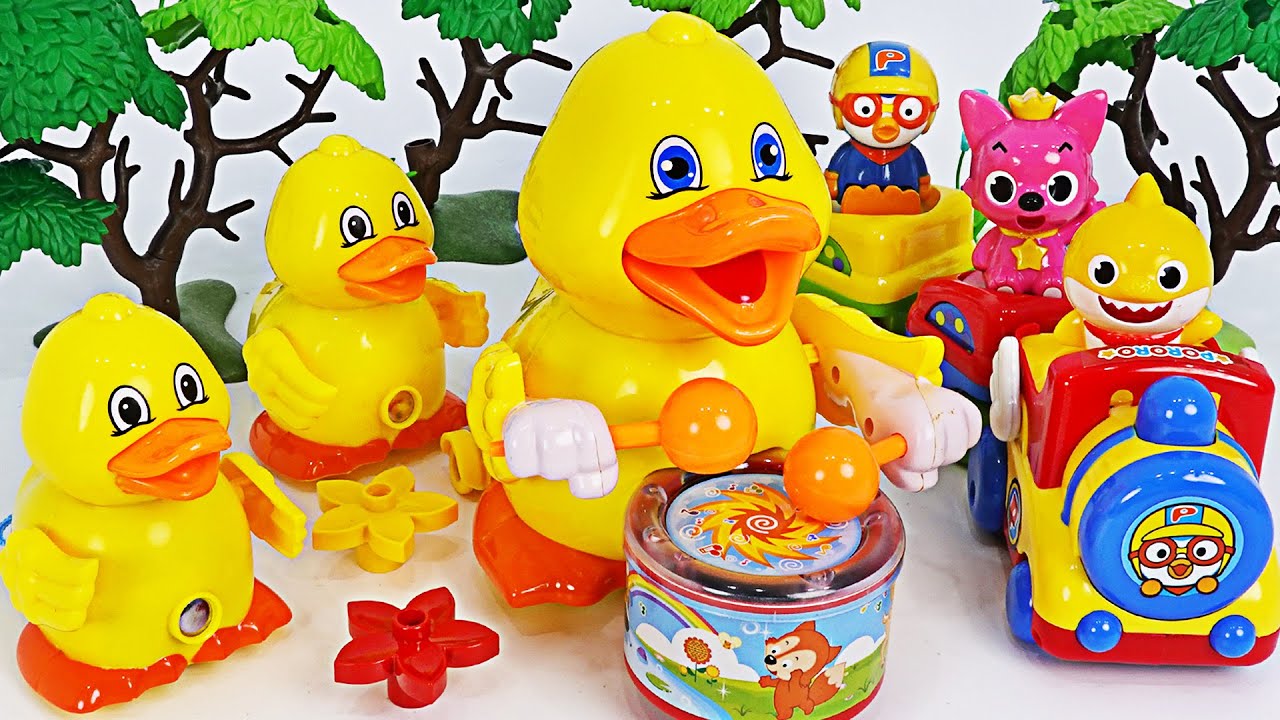 The duck is lost! Help~ Baby Shark and Pororo! | PinkyPopTOY