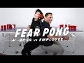 Boss & Employee Play Fear Pong (Nicole vs. Eduardo) | Fear Pong | Cut