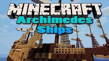 Minecraft Mod Showcase l Archimedes Ships Mod - AIRSHIPS, BUILD YOUR OWN BOATS, & MORE! (HD) #1