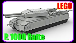 Мини танк P. 1000 Ratte из Лего