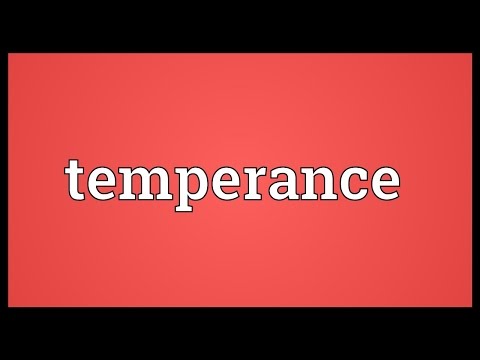 Temperance Meaning