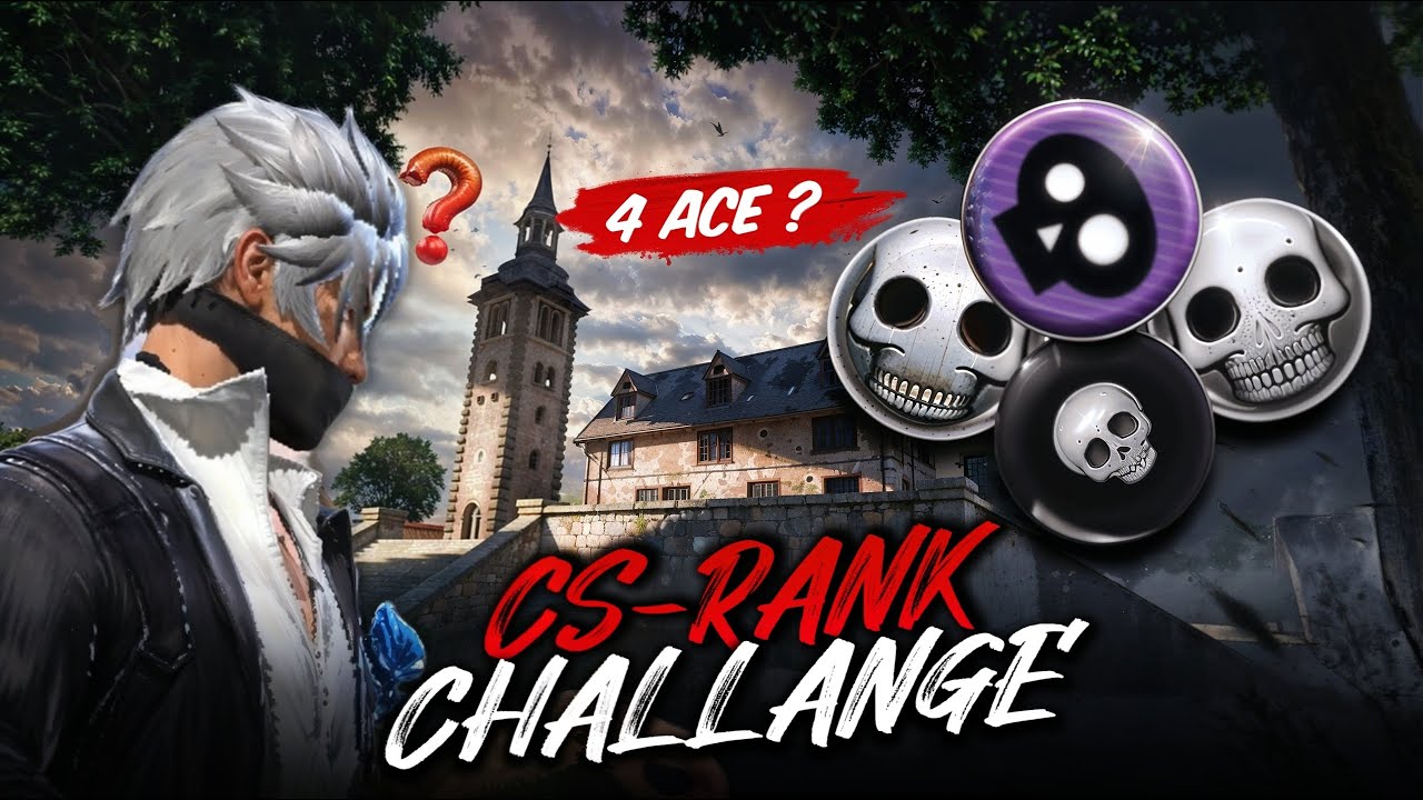 4 ACE в CS-RANK CHALLENGE 💀🔥МОГУ ЛИ Я❓ 😱 Garena Free Fire