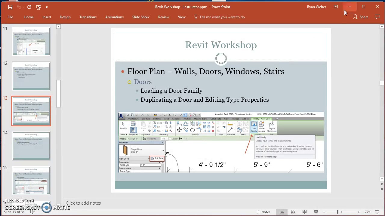 inserting-doors-and-duplicating-a-door-in-revit-youtube