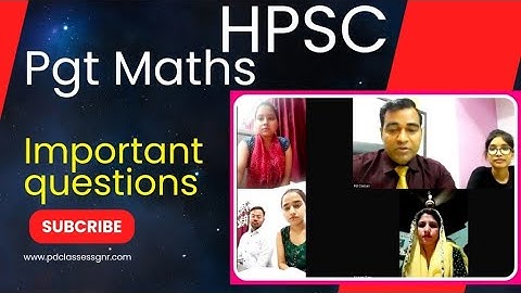 Hpsc pgt Math teacher Interview | Haryana Public Service Commission pgt maths Interview questions