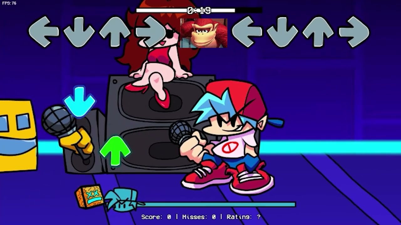 FNF vs Geometry Dash Mod - Cube Particles - YouTube