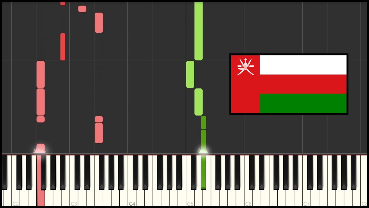 Oman National Anthem - As-Salam As-Sultani (Piano Tutorial) - YouTube