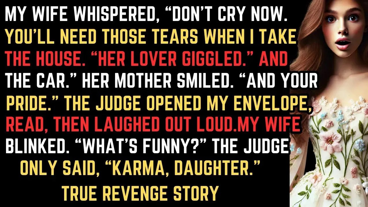 At the Divorce Hearing My Wife, Her Lover, Her Mother Laughed Until the Judge Said, “Karma RICH