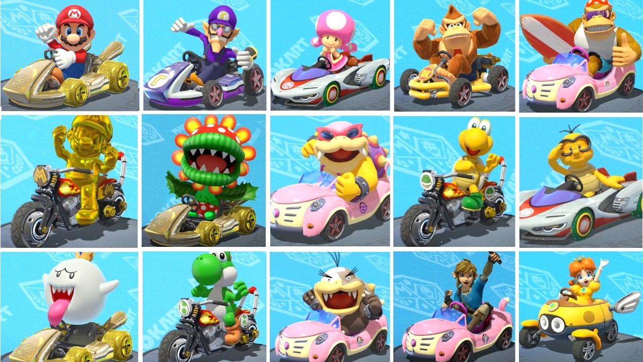 Mario Kart 8 Deluxe v3.0.3 All Characters + DLC (Full Roster) - YouTube