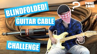 BLINDFOLDED Guitar cable test! | Monster Cable, Evidence Audio, Fender, D'addario | Tone Zone