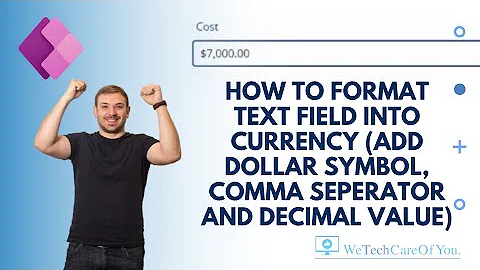 PowerApps - format text field to currency (add dollar symbol, thousand separator and decimal value)