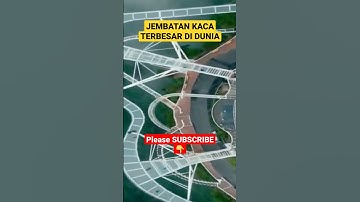 jembatan kaca terbesar didunia #sorts #china #jembatankaca #wisata