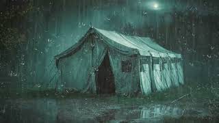 Rain On TentㅣCamping In The Rain ASMR For Sleep, Relax, Focus With Gentle Rain Sounds And Thunder