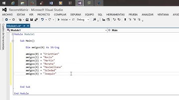 23 Tutorial Visual Studio Recorrer una Matriz