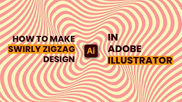 HOW TO MAKE SWIRLY ZIGZAG DESIGN IN ILLUSTRATOR | Illustrator tutorial